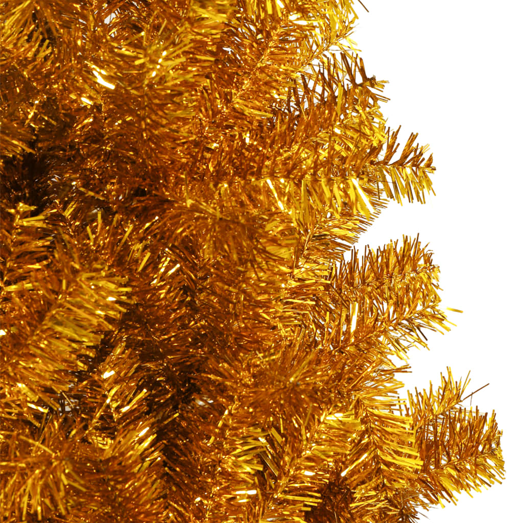 Albero di Natale Artificiale con Supporto Oro 180 cm PET 321010