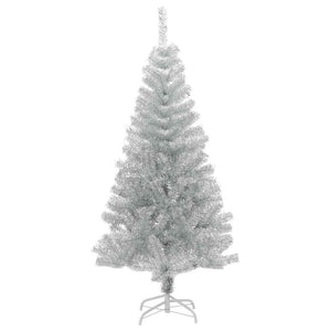 Albero di Natale Artificiale con Supporto Argento 150 cm PET 321012