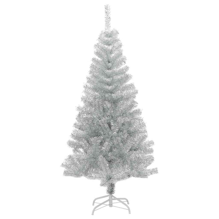 Albero di Natale Artificiale con Supporto Argento 150 cm PET 321012