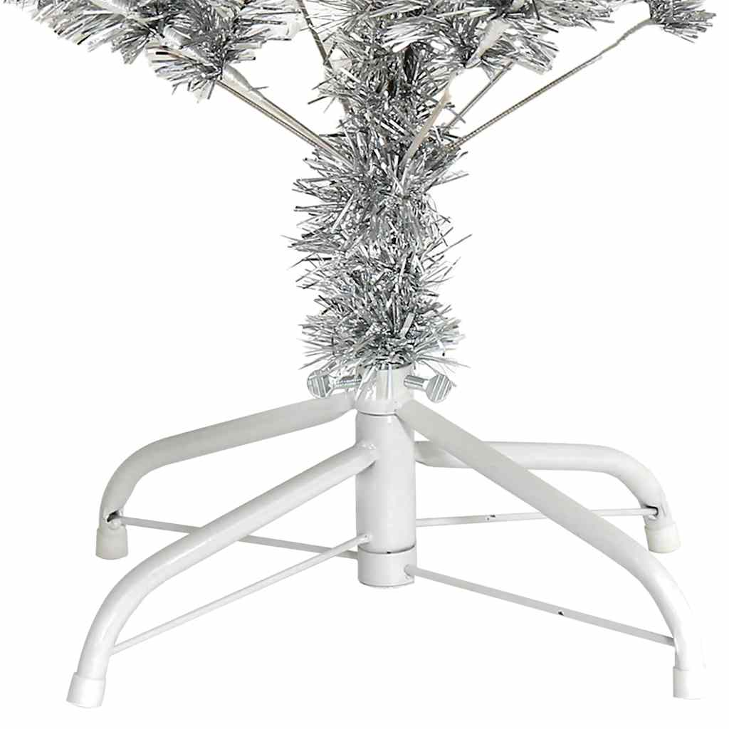 Albero di Natale Artificiale con Supporto Argento 150 cm PET 321012
