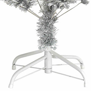 Albero di Natale Artificiale con Supporto Argento 150 cm PET 321012