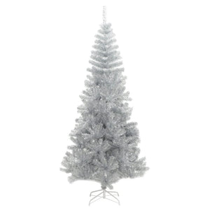 Albero di Natale Artificiale con Supporto Argento 180 cm PET 321013