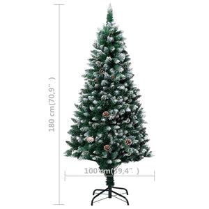 Albero di Natale Artificiale con Pigne e Neve Bianca 180 cm 321016