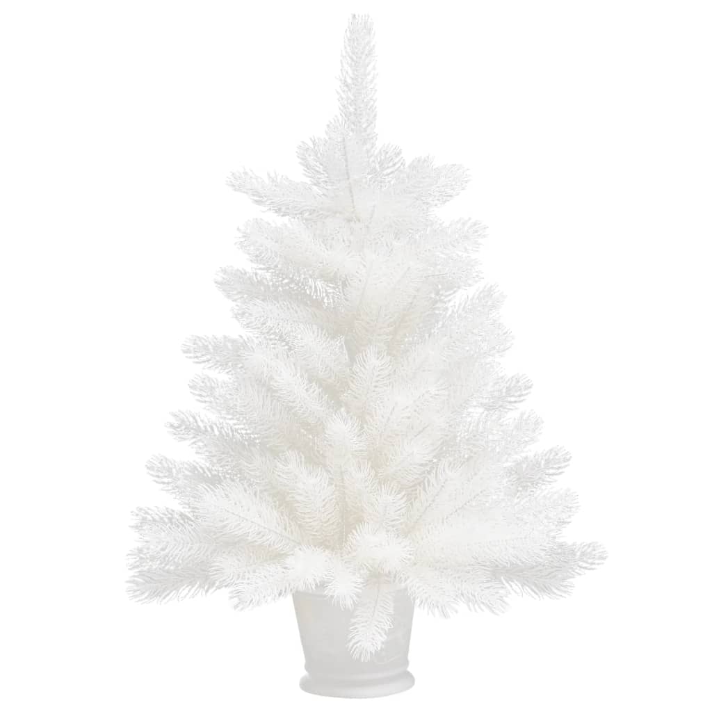 Albero di Natale Artificiale con Aghi Realistici Bianco 65 cm 321019