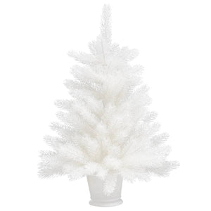Albero di Natale Artificiale con Aghi Realistici Bianco 65 cm 321019