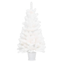 Albero di Natale Artificiale con Aghi Realistici Bianco 90 cm 321020