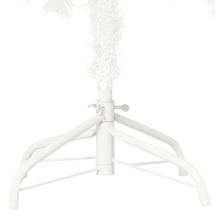 Albero di Natale Artificiale con Aghi Realistici Bianco 120 cm 321021
