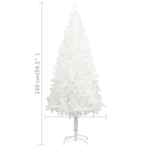 Albero di Natale Artificiale con Aghi Realistici Bianco 150 cm 321022