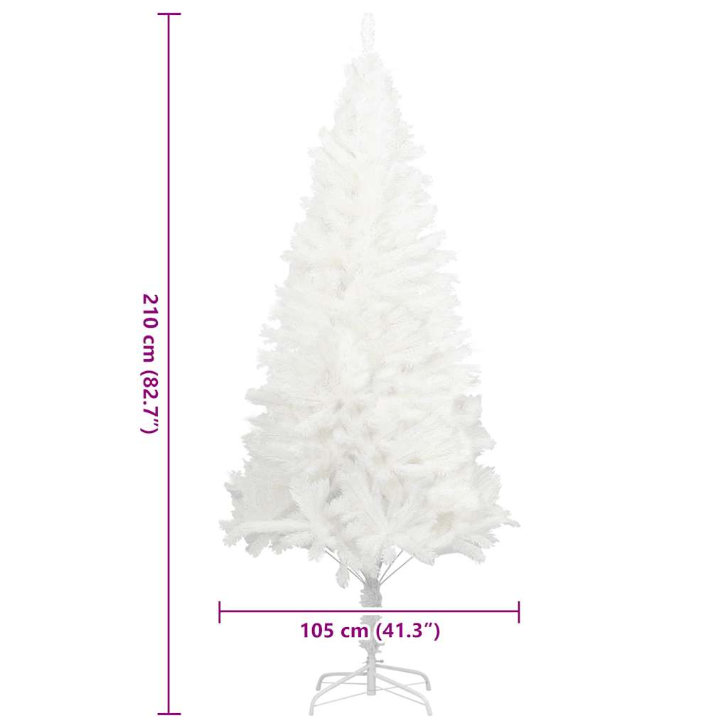 Albero di Natale Artificiale con Aghi Realistici Bianco 120 cm  cod mxl 26650