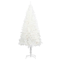 Albero di Natale Artificiale-Albero Natalizio con Aghi Realistici Bianco 240 cm
