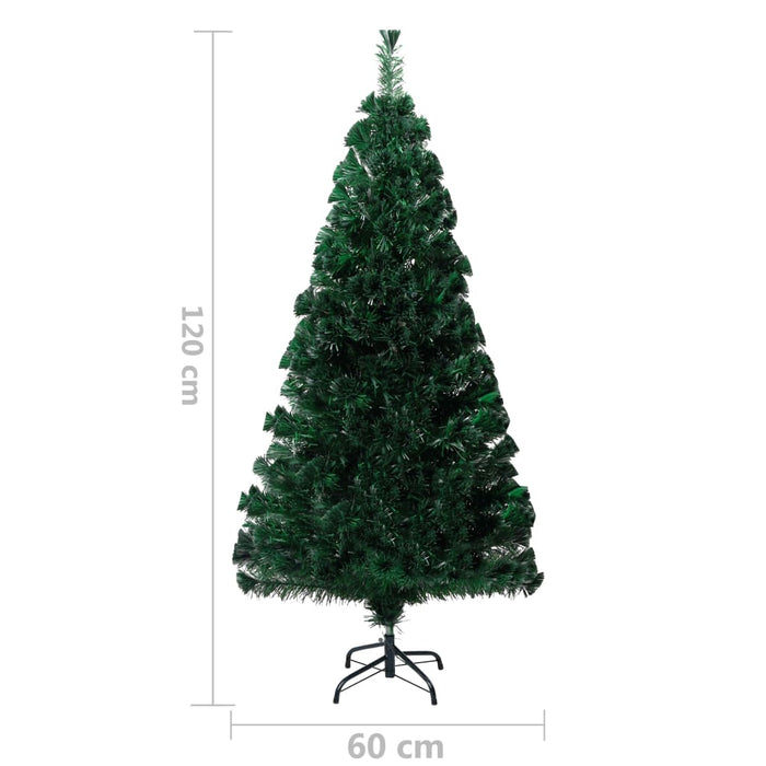 Albero di Natale Artificiale Supporto Verde 120 cm Fibra Ottica cod mxl 5861