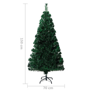 Albero di Natale con Supporto Verde 150 cm in Fibra Ottica 321027