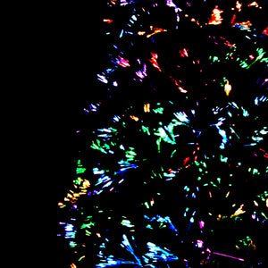 Albero di Natale Artificiale Supporto Verde 150 cm Fibra Ottica