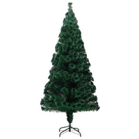 Albero di Natale con Supporto Verde 210 cm in Fibra Ottica 321029