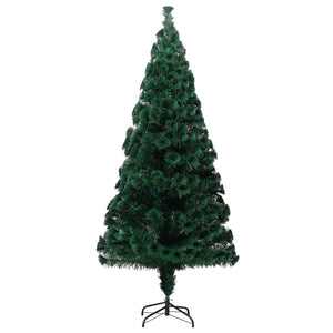 Albero di Natale Artificiale Supporto Verde 240 cm Fibra Ottica