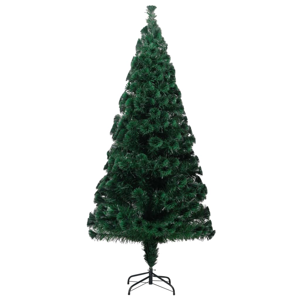 Albero di Natale con Supporto Verde 240 cm in Fibra Ottica 321030