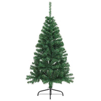 Albero di Natale Artificiale a MetÃ  Supporto Verde 150 cm PVC cod mxl 5507