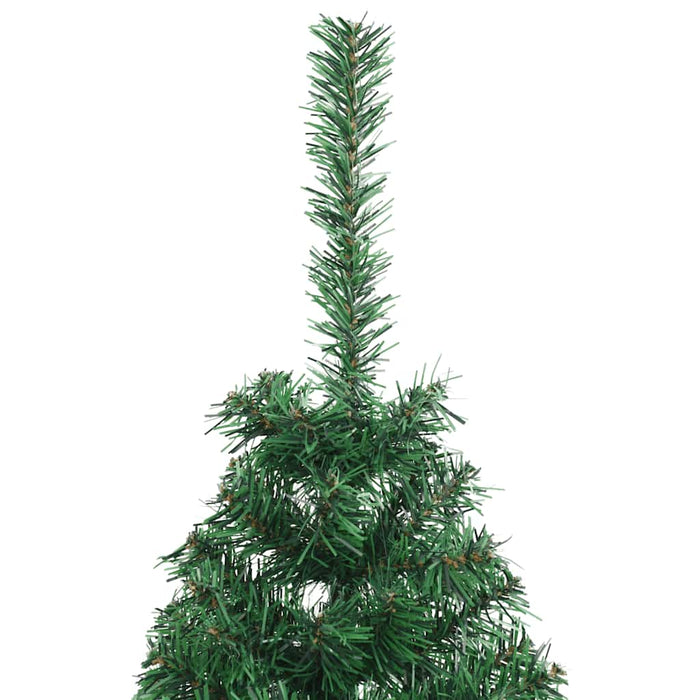 Albero di Natale Artificiale Metà con Supporto Verde 150 cm PVC 321031