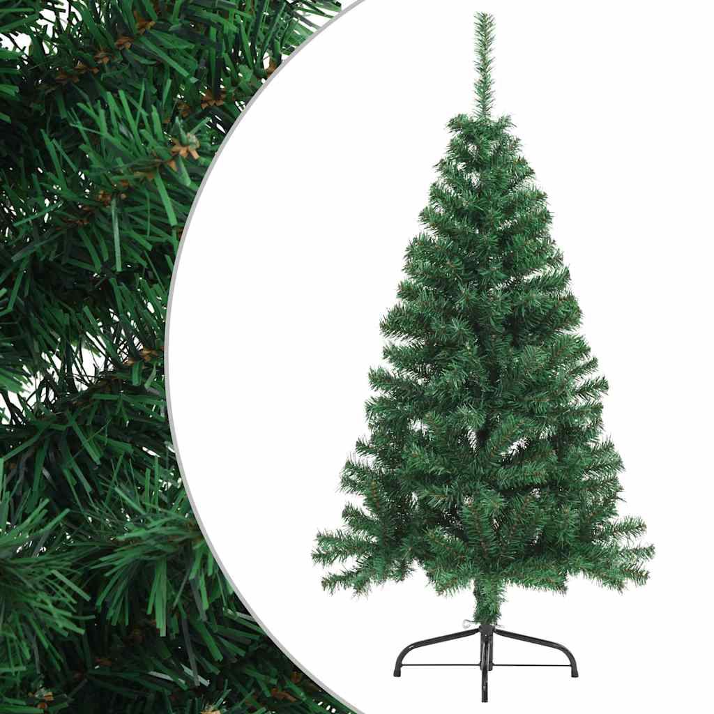 Albero di Natale Artificiale a MetÃ  Supporto Verde 150 cm PVC cod mxl 5507