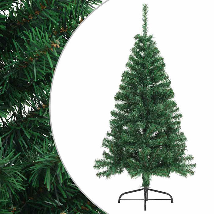 Albero di Natale Artificiale a MetÃ  Supporto Verde 150 cm PVC cod mxl 5507