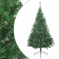 Albero di Natale Artificiale MetÃ  con Supporto Verde 180 cm PVC cod mxl 6596