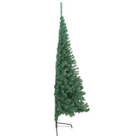 Albero di Natale Artificiale MetÃ  con Supporto Verde 180 cm PVC cod mxl 6596