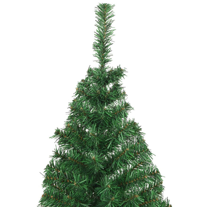 Albero di Natale Artificiale-Albero Natalizio con Rami Spessi Verde 240 cm PVC