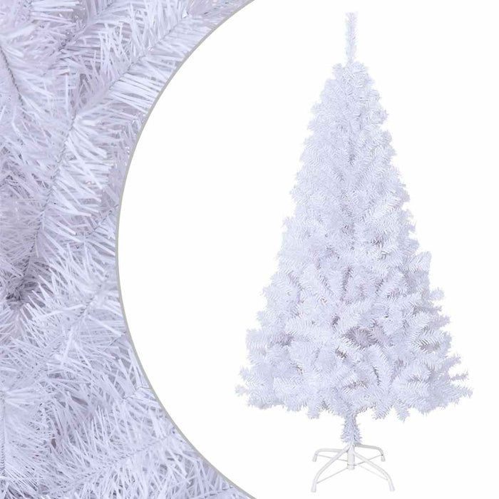 Albero di Natale Artificiale con Rami Folti Bianco 150 cm PVC
