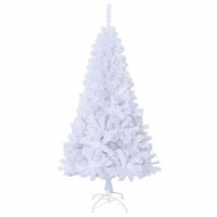 Albero di Natale Artificiale con Rami Folti Bianco 150 cm PVC