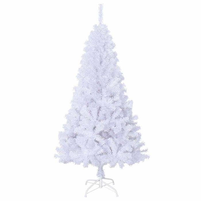 Albero di Natale Artificiale con Rami Folti Bianco 150 cm PVC