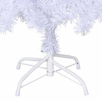 Albero di Natale Artificiale-Albero Natalizio con Rami Spessi Bianco 150 cm PVC