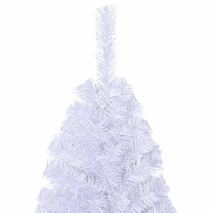 Albero di Natale Artificiale con Rami Folti Bianco 180 cm PVC