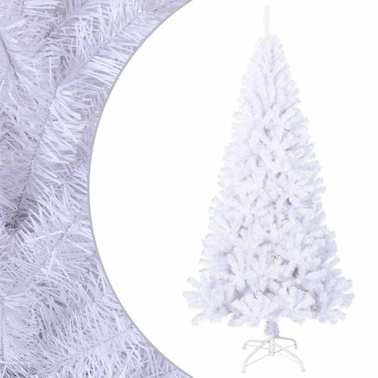 Albero di Natale Artificiale con Rami Folti Bianco 210 cm PVC cod mxl 22683