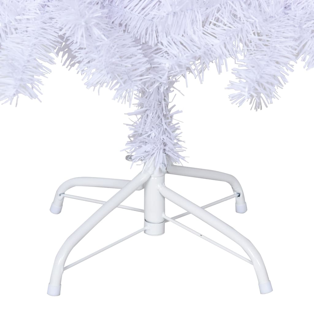 Albero di Natale Artificiale con Rami Spessi Bianco 240 cm PVC 321041