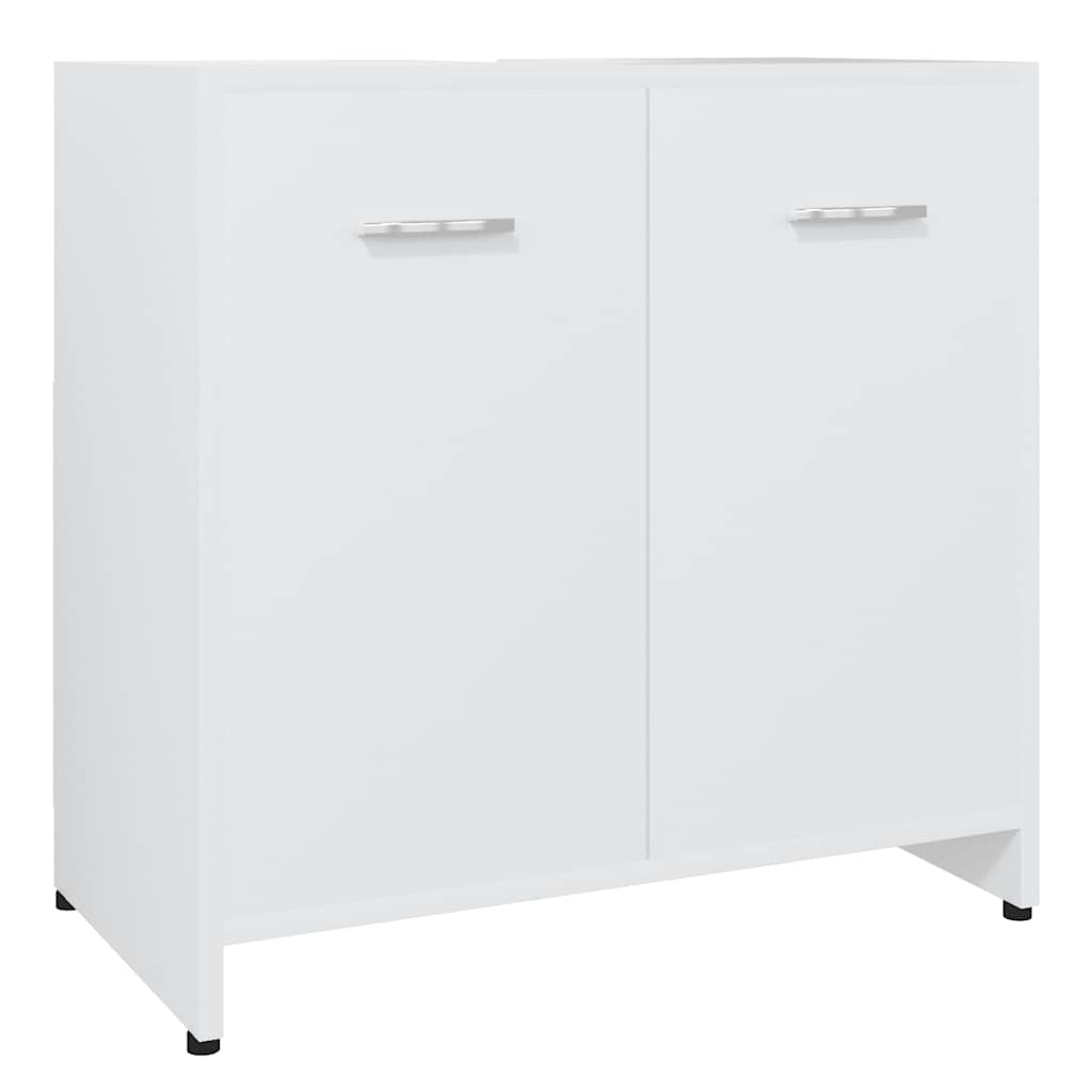 Armadio da Bagno Bianco 60x33x61 cm in Legno Multistrato 802570