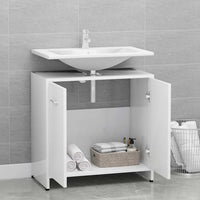 Armadio da Bagno Bianco 60x33x61 cm in Legno Multistrato 802570