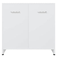 Armadio da Bagno Bianco 60x33x61 cm in Legno Multistrato 802570