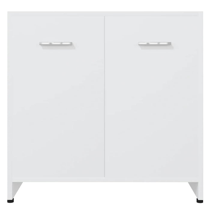 Armadio da Bagno Bianco 60x33x61 cm in Legno Multistrato 802570