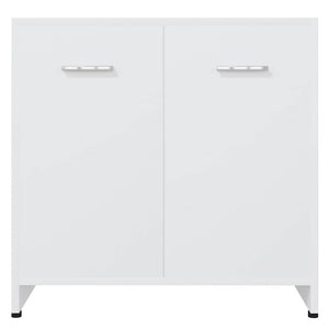 Armadio da Bagno Bianco 60x33x61 cm in Legno Multistrato