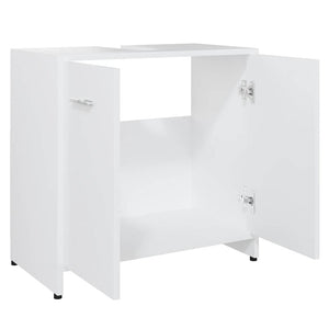 Armadio da Bagno Bianco 60x33x61 cm in Legno Multistrato 802570