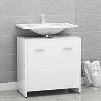 Armadio da Bagno Bianco 60x33x61 cm in Legno Multistrato 802570