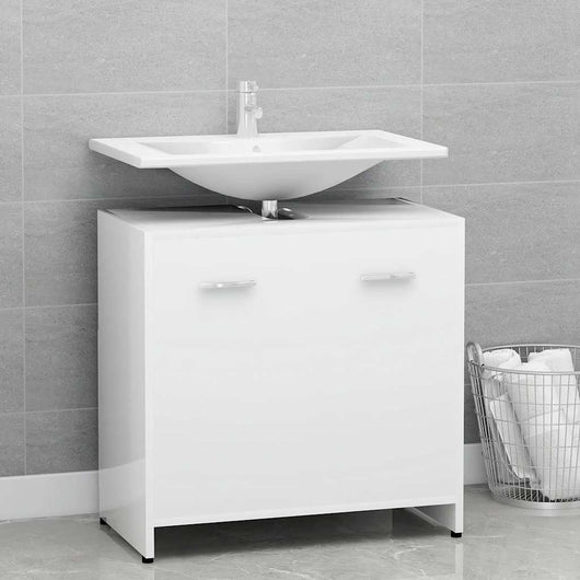 Armadio da Bagno Bianco 60x33x61 cm in Legno Multistrato 802570