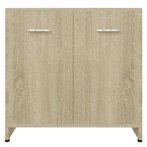 Armadietto da Bagno Rovere Sonoma 60x33x61 cm Legno Multistrato 802573