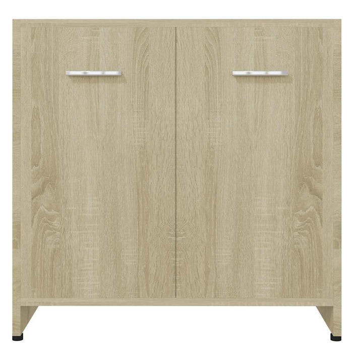 Armadietto da Bagno Rovere Sonoma 60x33x61 cm Legno Multistrato 802573