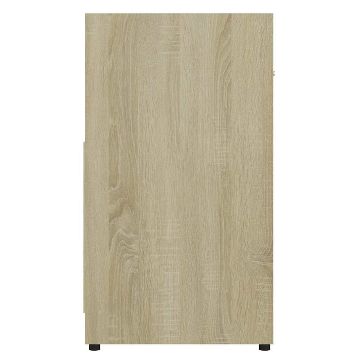Armadietto da Bagno Rovere Sonoma 60x33x61 cm Legno Multistrato 802573