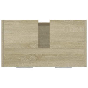 Armadietto da Bagno Rovere Sonoma 60x33x61 cm Legno Multistrato 802573