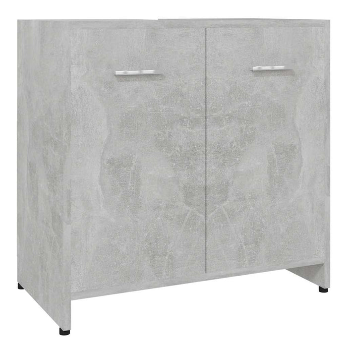 Mobile da Bagno Grigio Cemento 60x33x61 cm in Legno Multistrato 802574