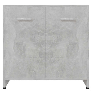 Mobile da Bagno Grigio Cemento 60x33x61 cm in Legno Multistrato 802574