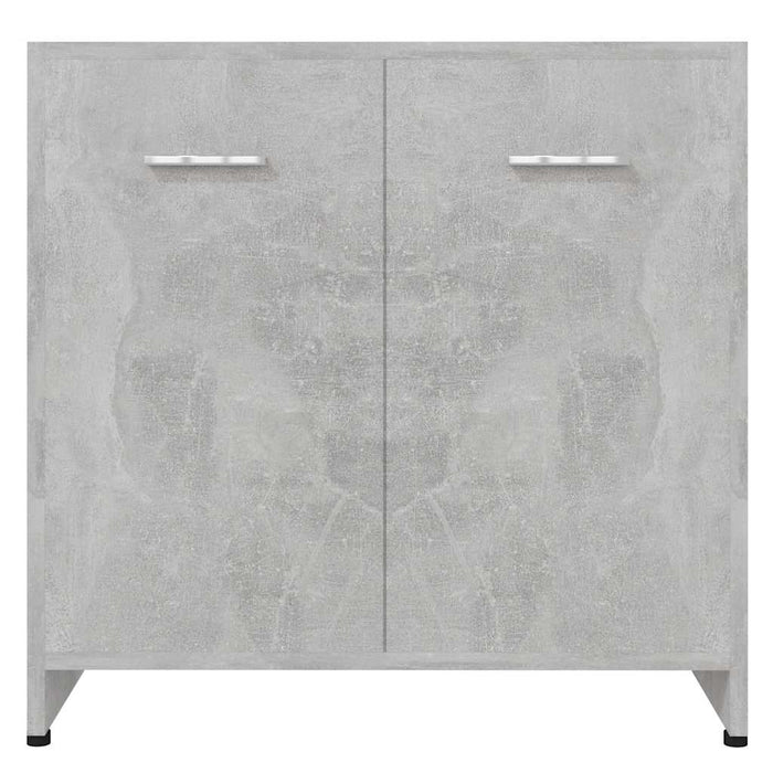 Mobile da Bagno Grigio Cemento 60x33x61 cm in Legno Multistrato 802574