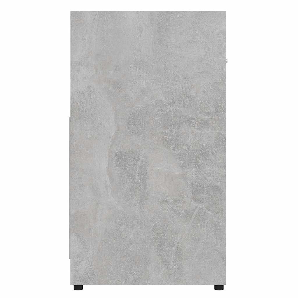 Mobile da Bagno Grigio Cemento 60x33x61 cm in Legno Multistrato 802574
